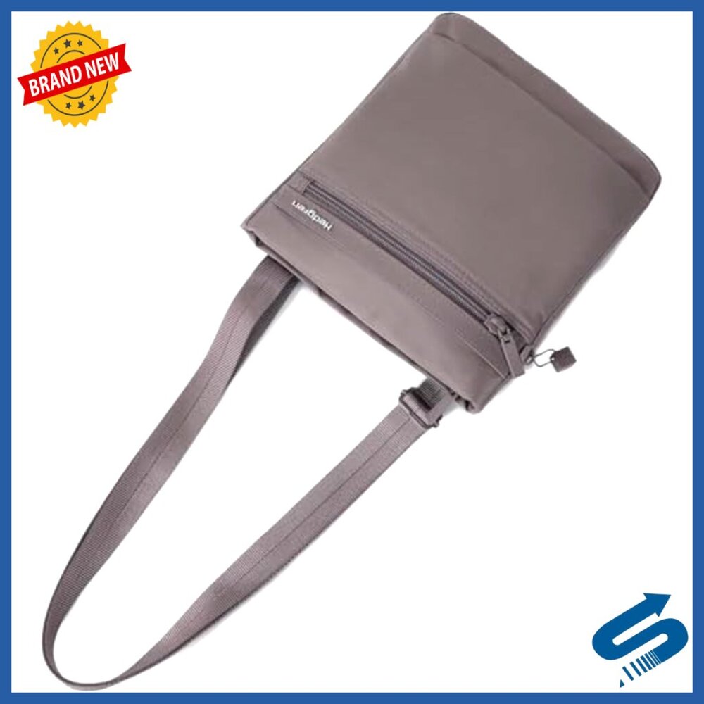 Water-Repellent Crossbody Bag with RFID Protection, 0.92L Capacity - Picture 4 of 5